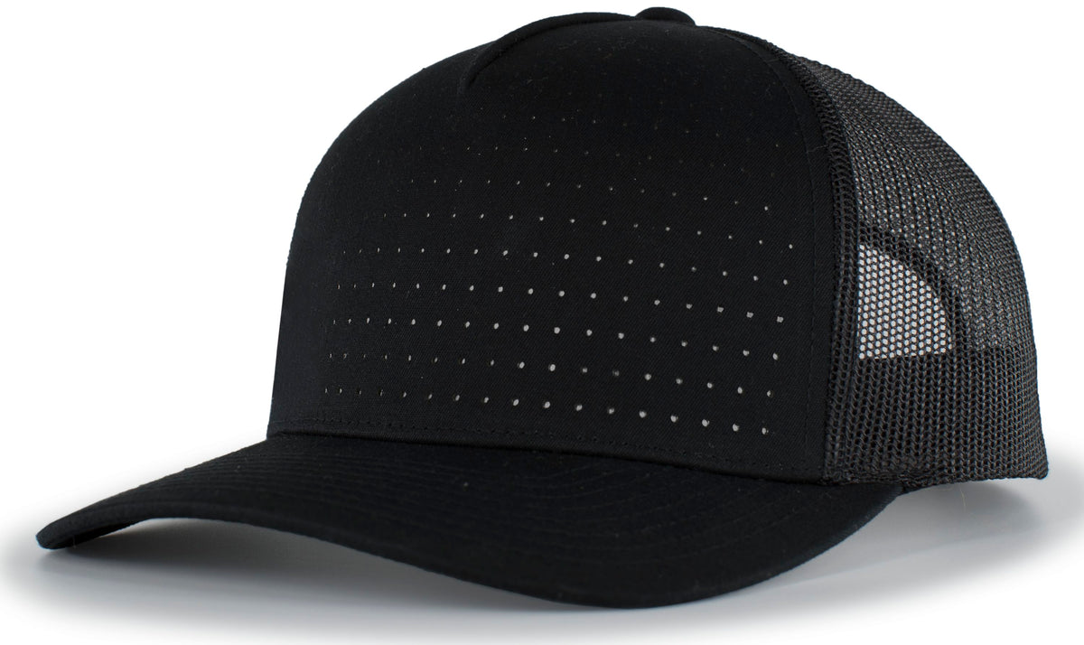 Perforated 5-Panel Trucker Snapback Cap