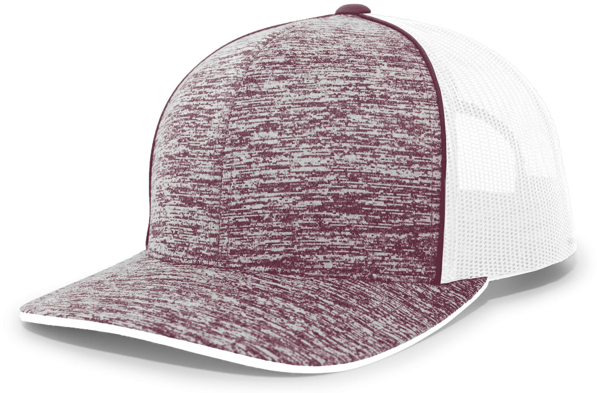 Aggressive Heather Trucker Snapback Cap