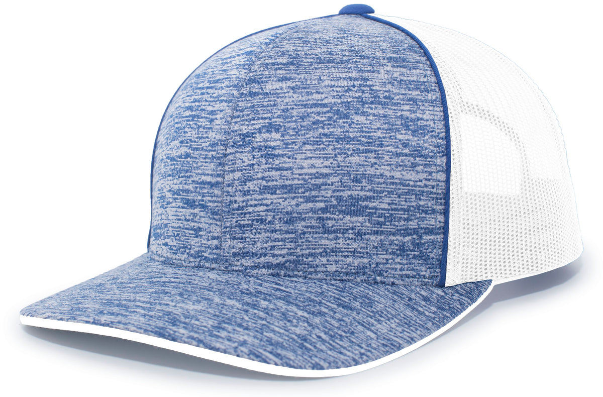 Aggressive Heather Trucker Snapback Cap