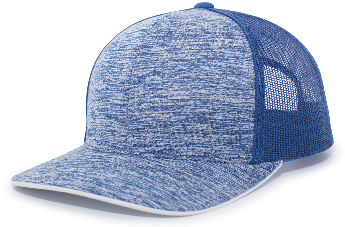 Aggressive Heather Trucker Snapback Cap