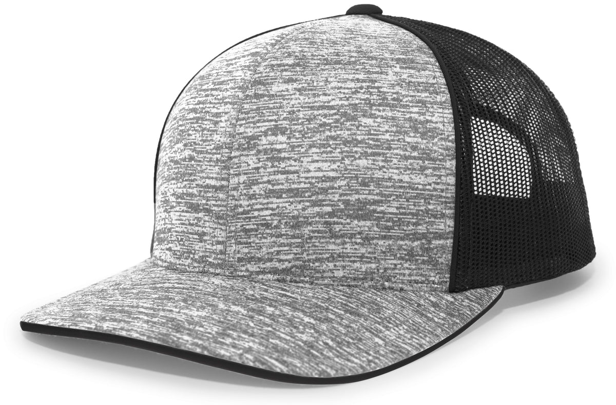 Aggressive Heather Trucker Snapback Cap