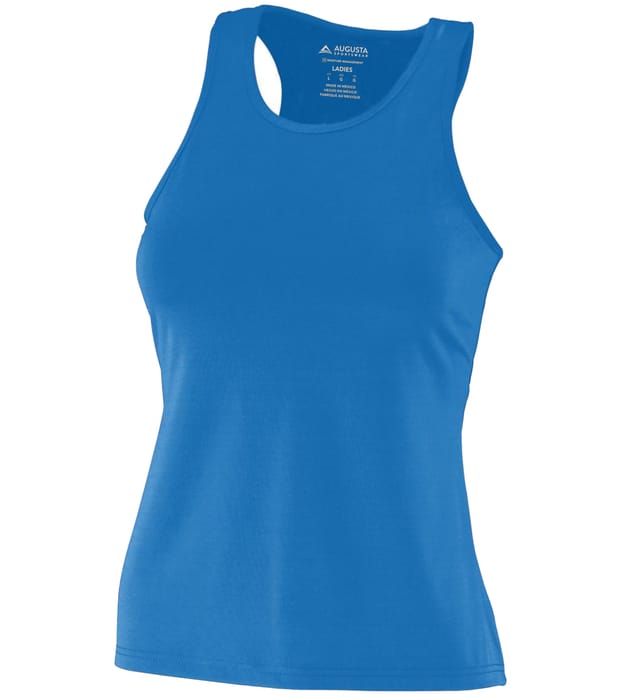 Girls Poly/Spandex Solid Racerback Tank