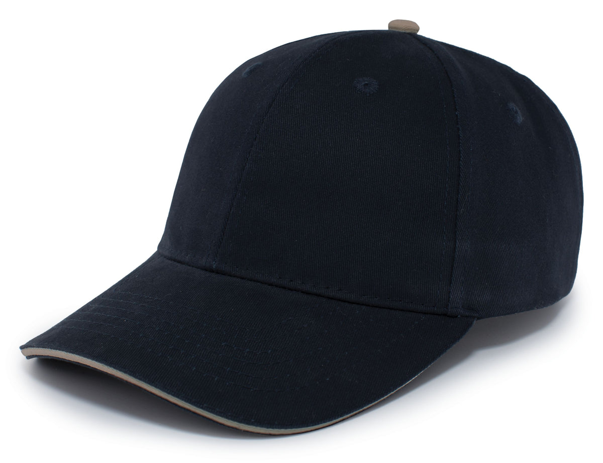 Brushed Twill Cap With Sandwich Bill