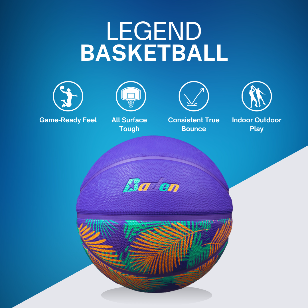 Legend Lifestyle Outdoor Game Rubber Basketball - Pro Game Sports