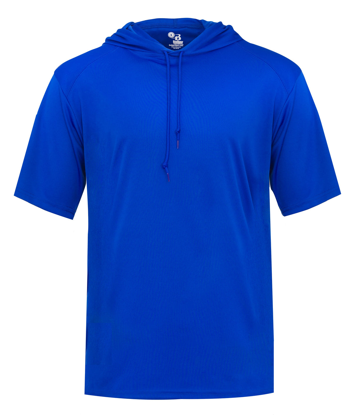 Blue hoodie on a white background