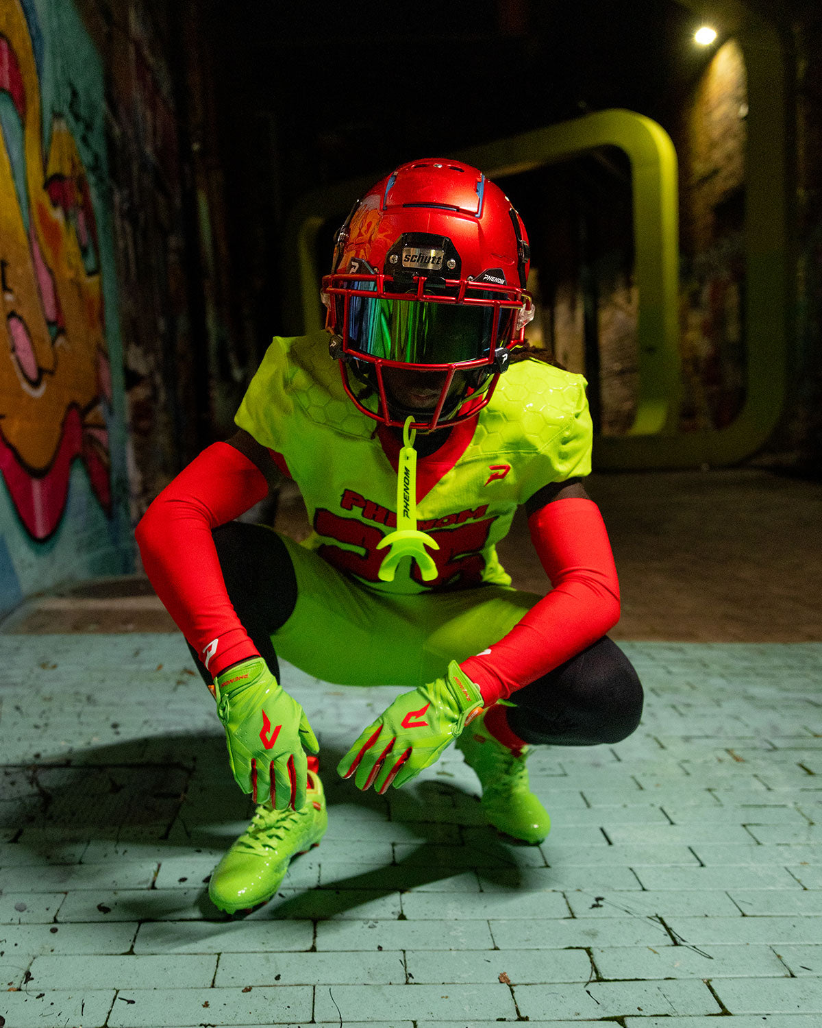 Ninja Turtles: Raphael Football Gloves – VPS5 by Phenom Elite