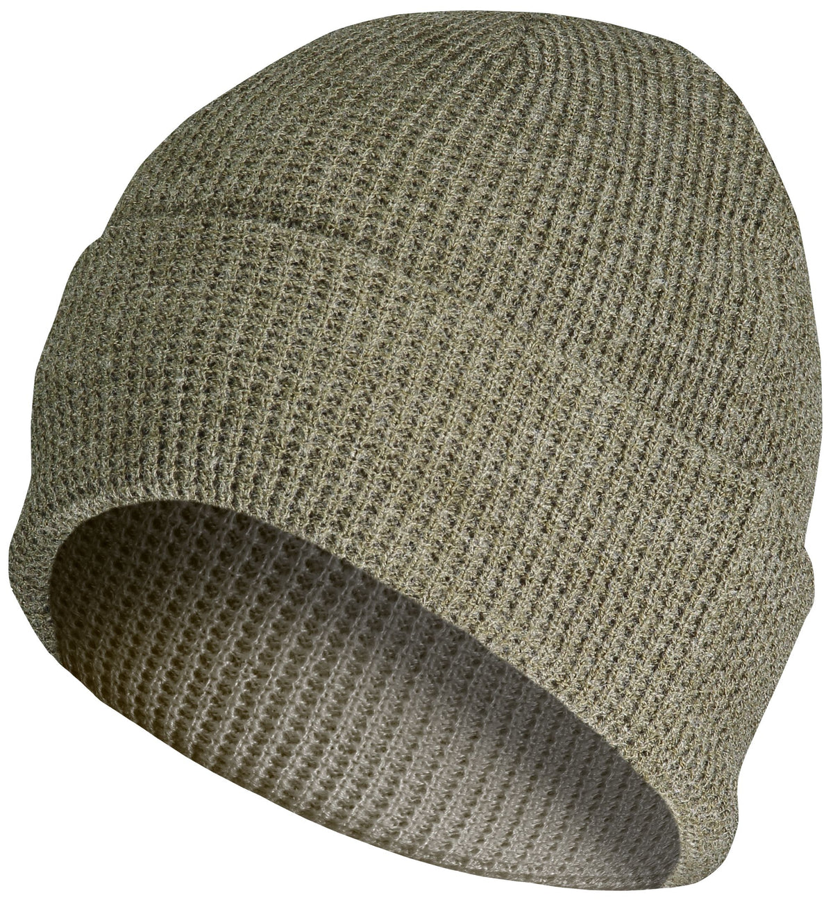 Waffle Knit Cuff Beanie