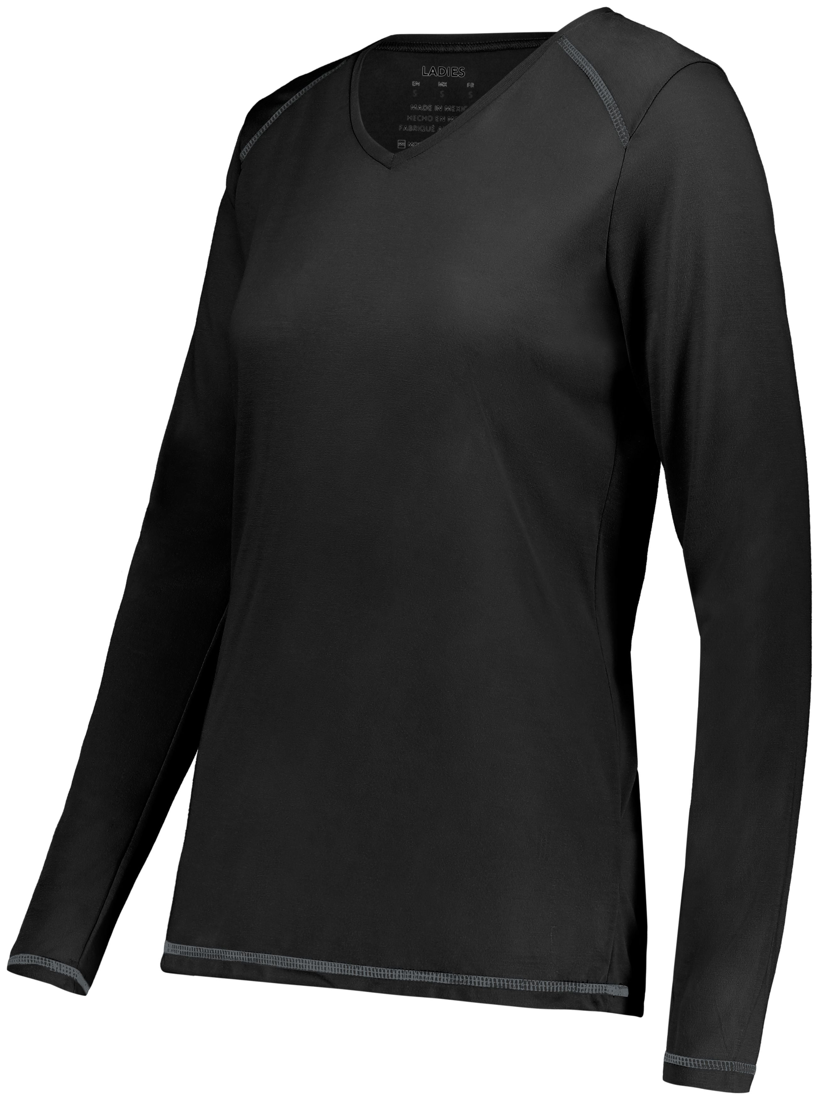 Ladies Super Soft-Spun Poly Long Sleeve Tee