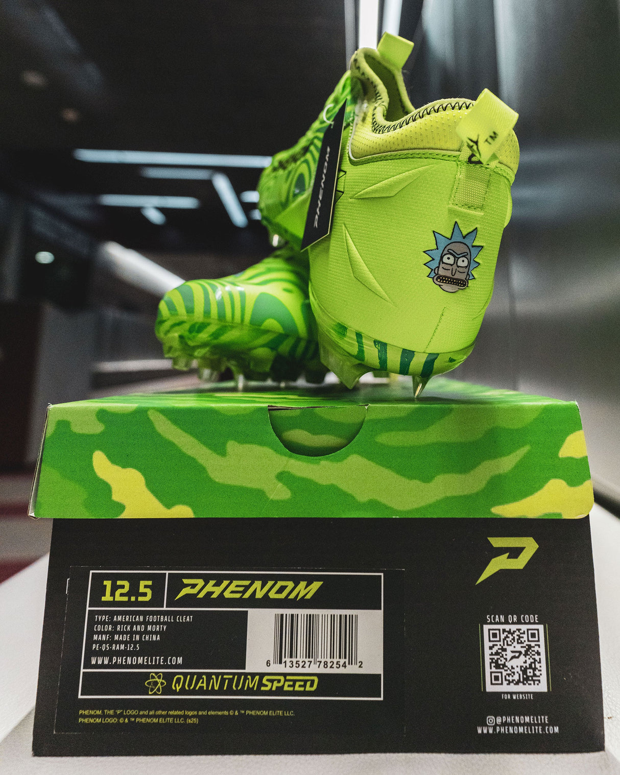 Phenom Elite Rick and Morty Football Cleats - Quantum Speed 2.0 - Pro Game Sports