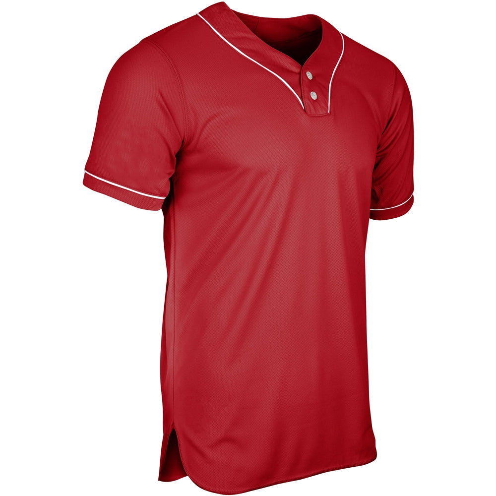 Heater 2-Button Piped Baseball Jersey - Youth - Pro Game Sports