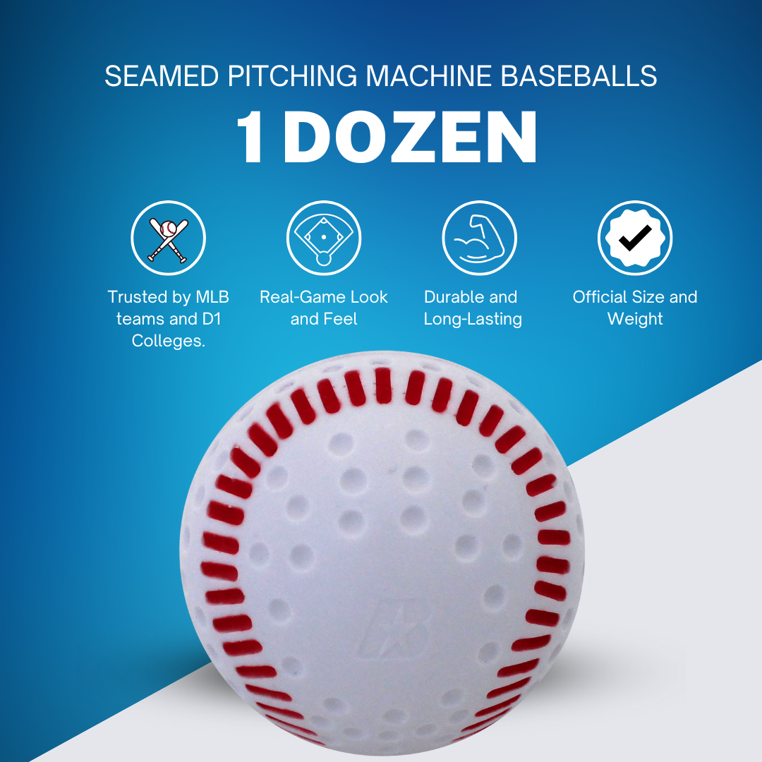 Seamed Pitching Machine Baseballs-1 dozen - Pro Game Sports