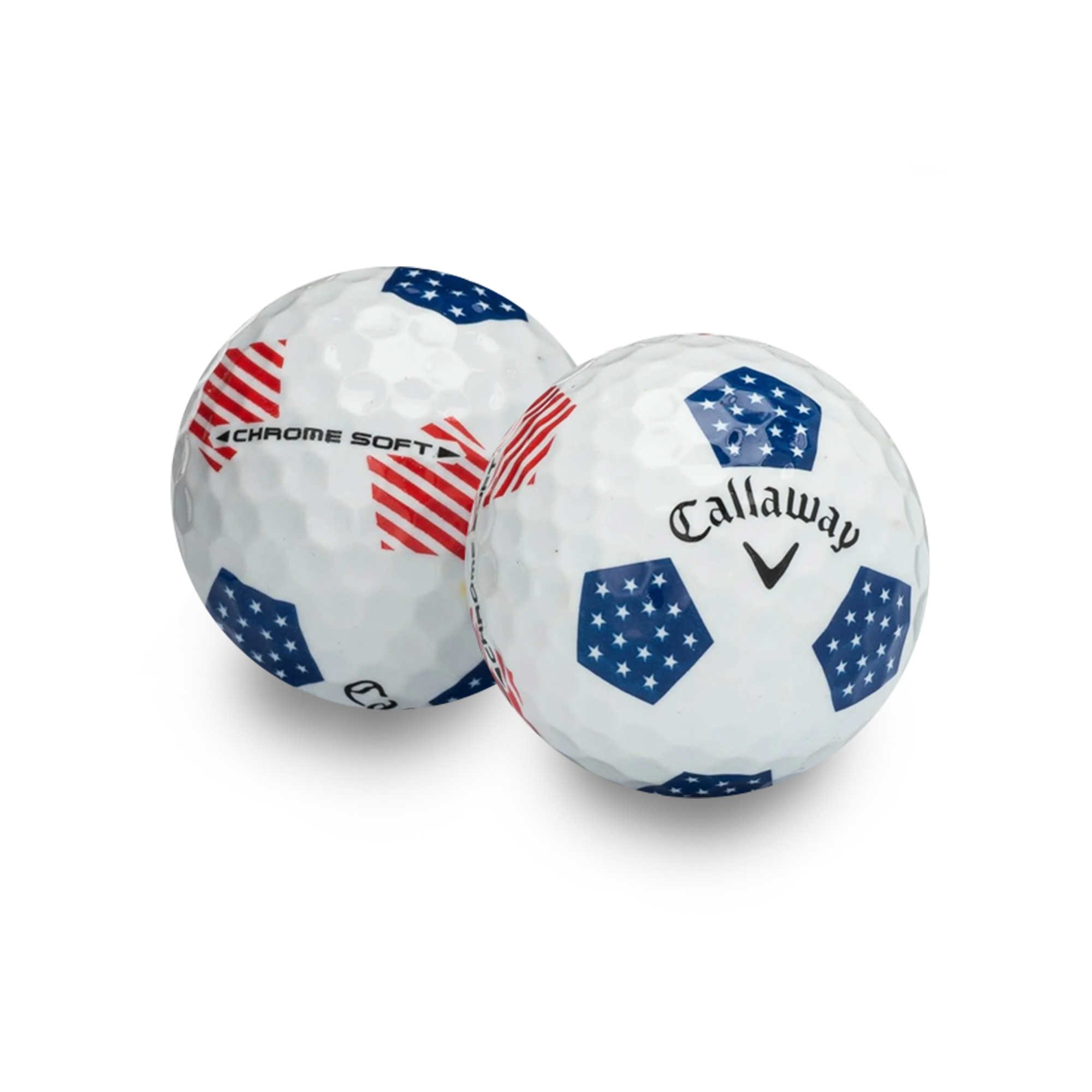 Used Callaway Chromesoft Truvis Team USA Golf Balls - 1 Dozen