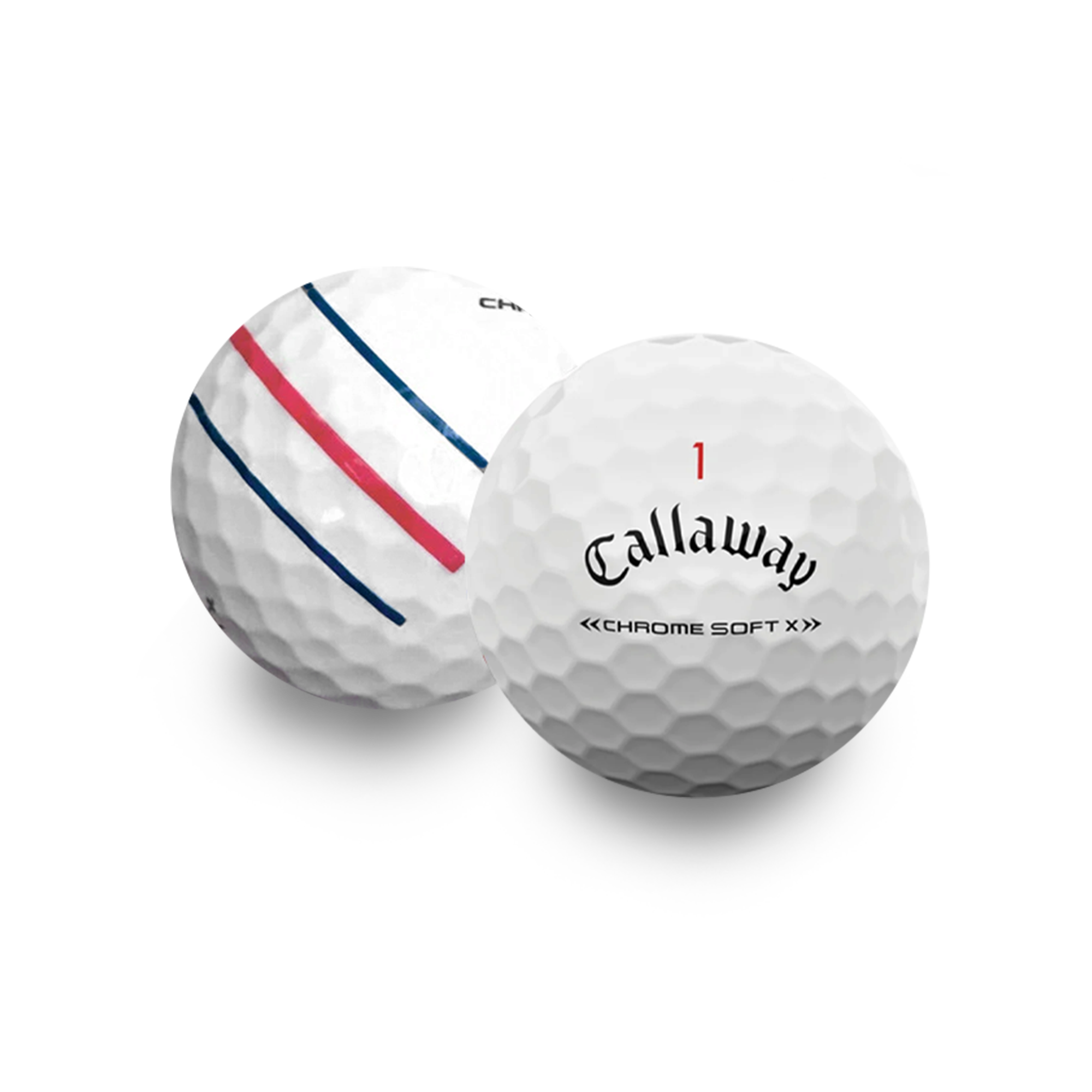 Used Callaway Chromesoft X Triple Track Golf Balls - 1 Dozen