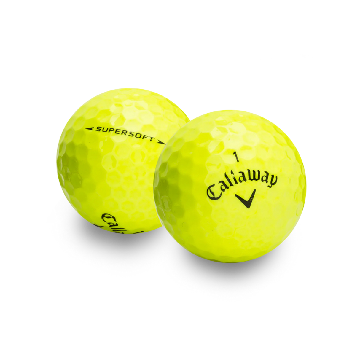 Used Callaway Supersoft Yellow Golf Balls - 1 Dozen - Pro Game Sports