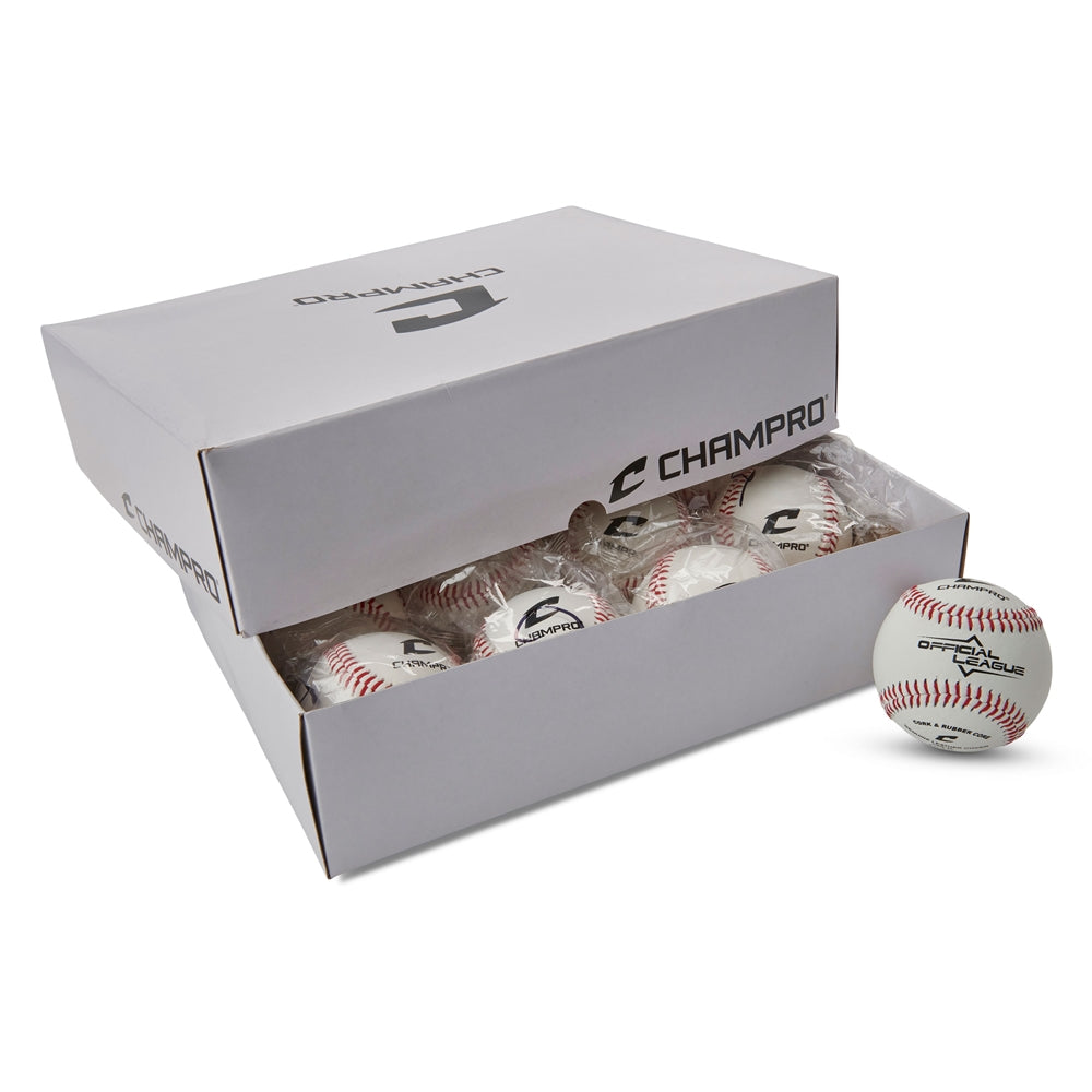 Official League Baseballs - Cork/Rubber Core - Genuine Leather Cover