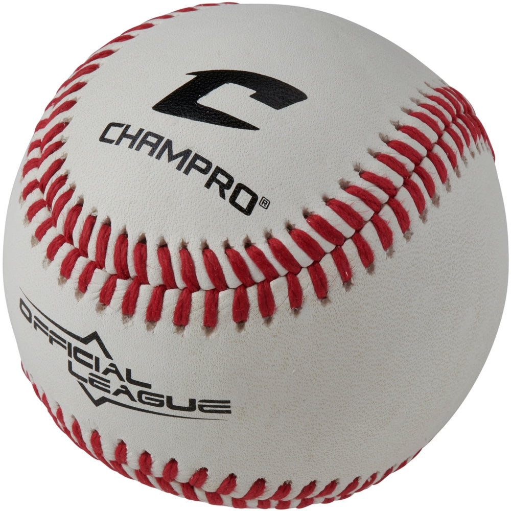 Official League Full Grain Leather Baseballs - 6 Pack