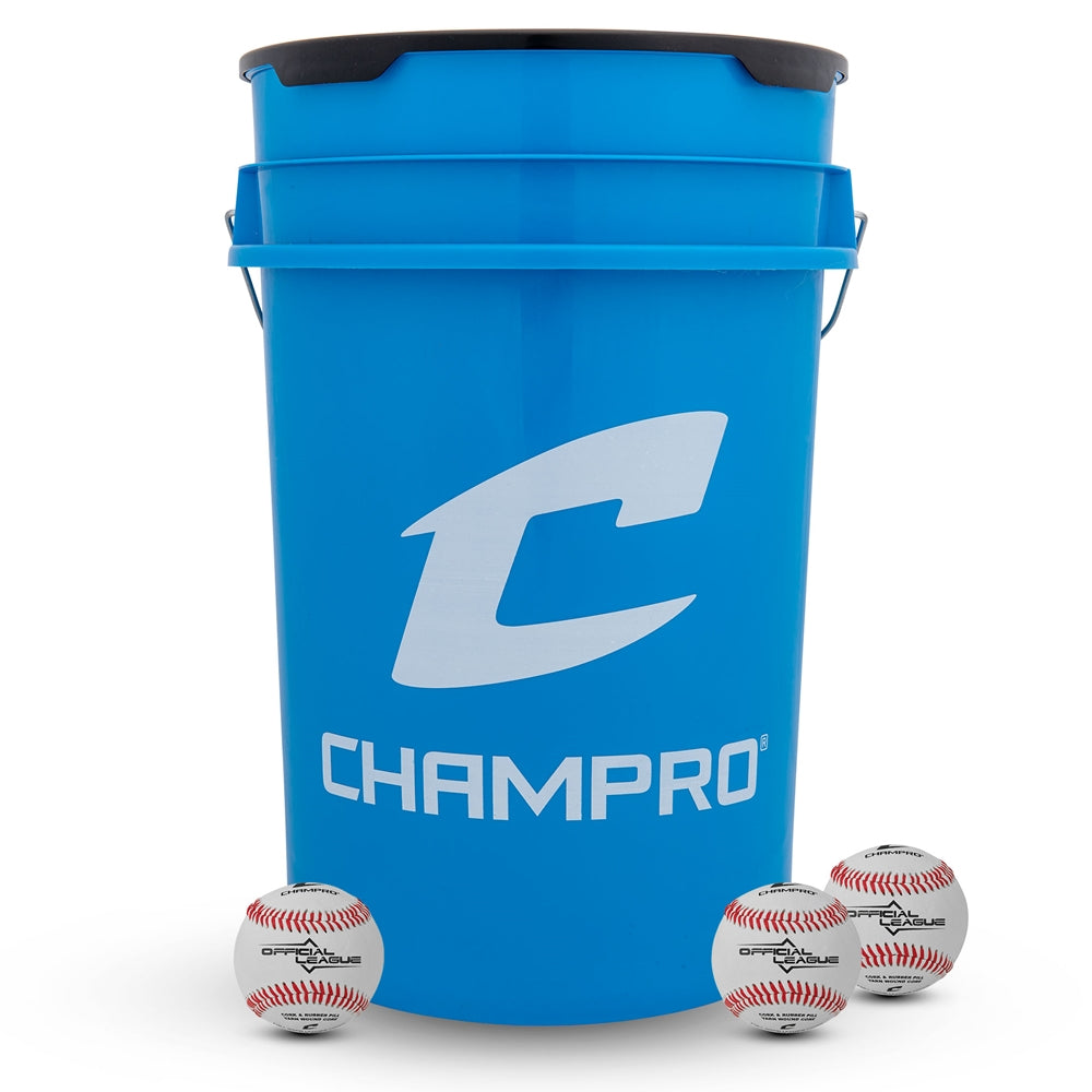 6 - Gallon Bucket with 30 CBB-200 Baseballs