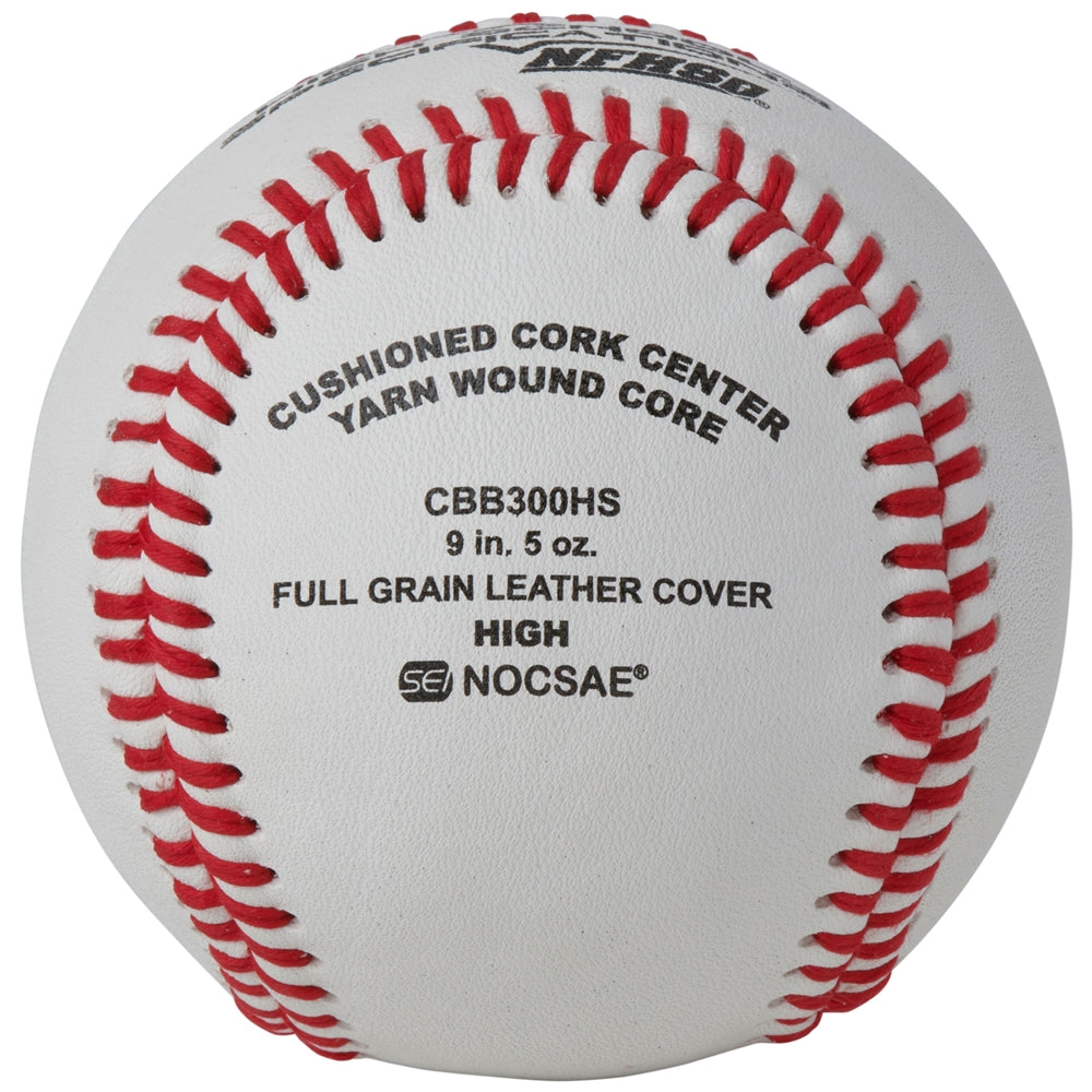 NFHS Baseballs - Full Grain Leather Cover
