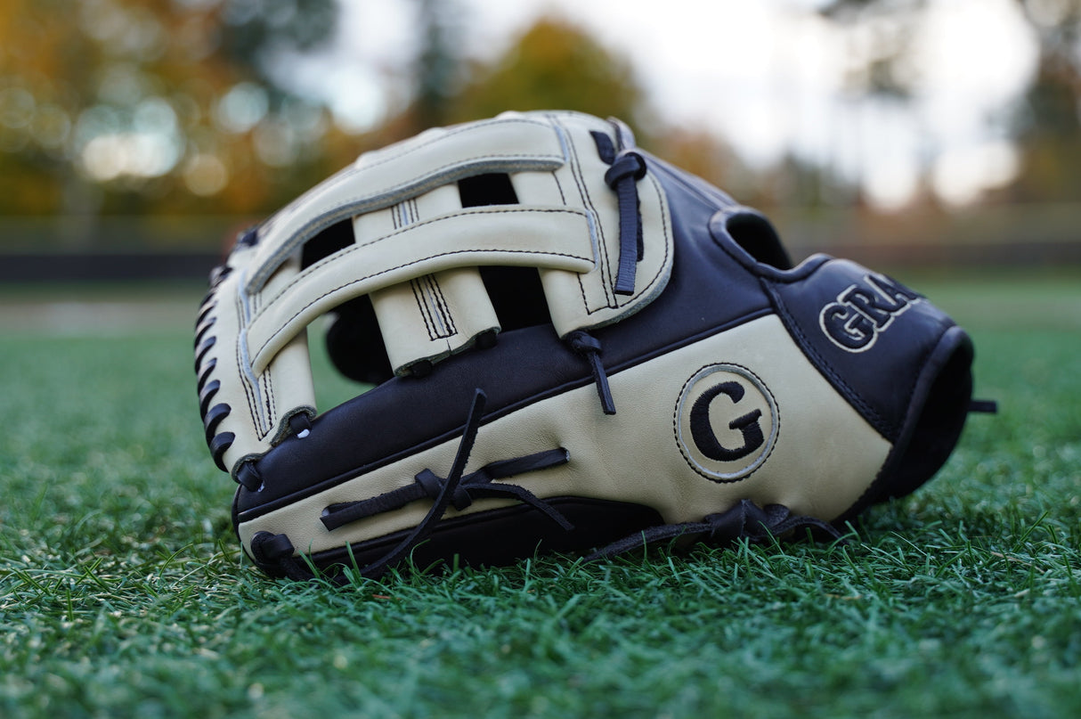 12.50" Outfield H-Web Grace Glove - Black/Blonde - Left Hand Throw