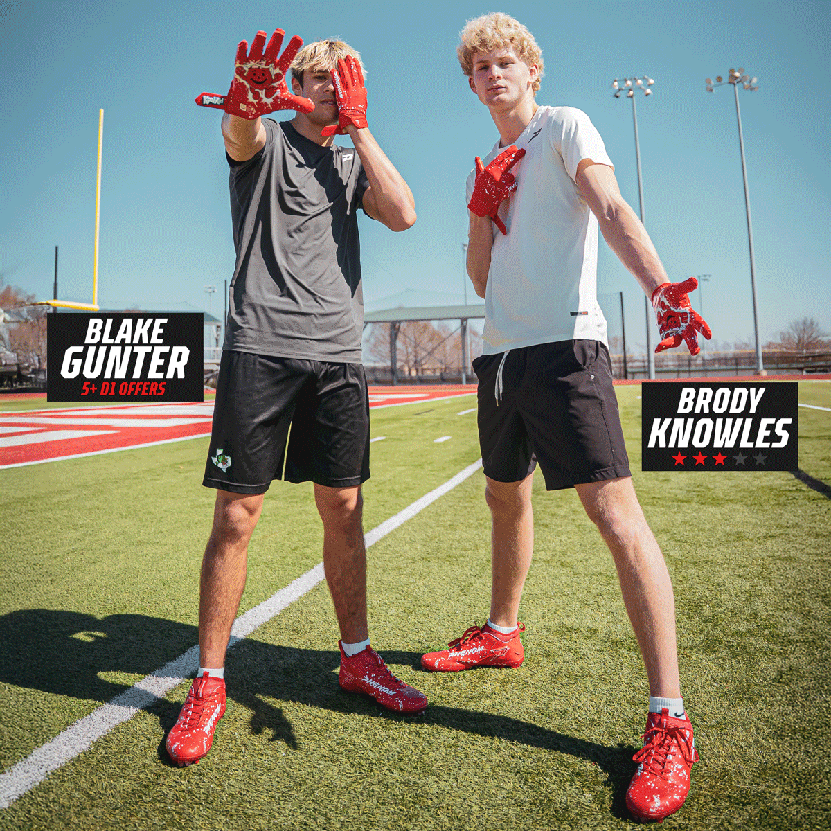 Kool-Aid 'Cherry' Football Cleats - Quantum Speed by Phenom Elite