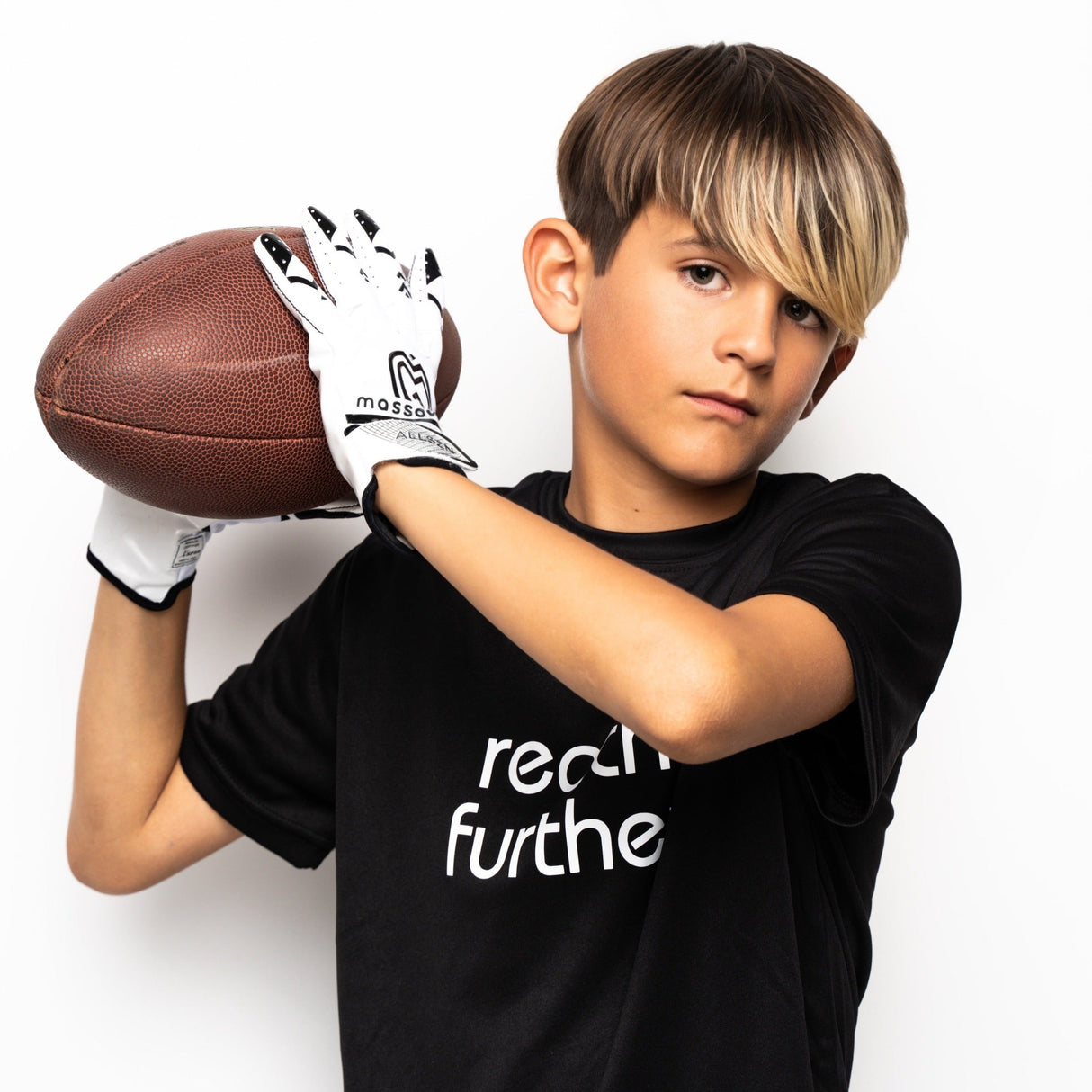 White/Black ALLSZN Receiver Gloves