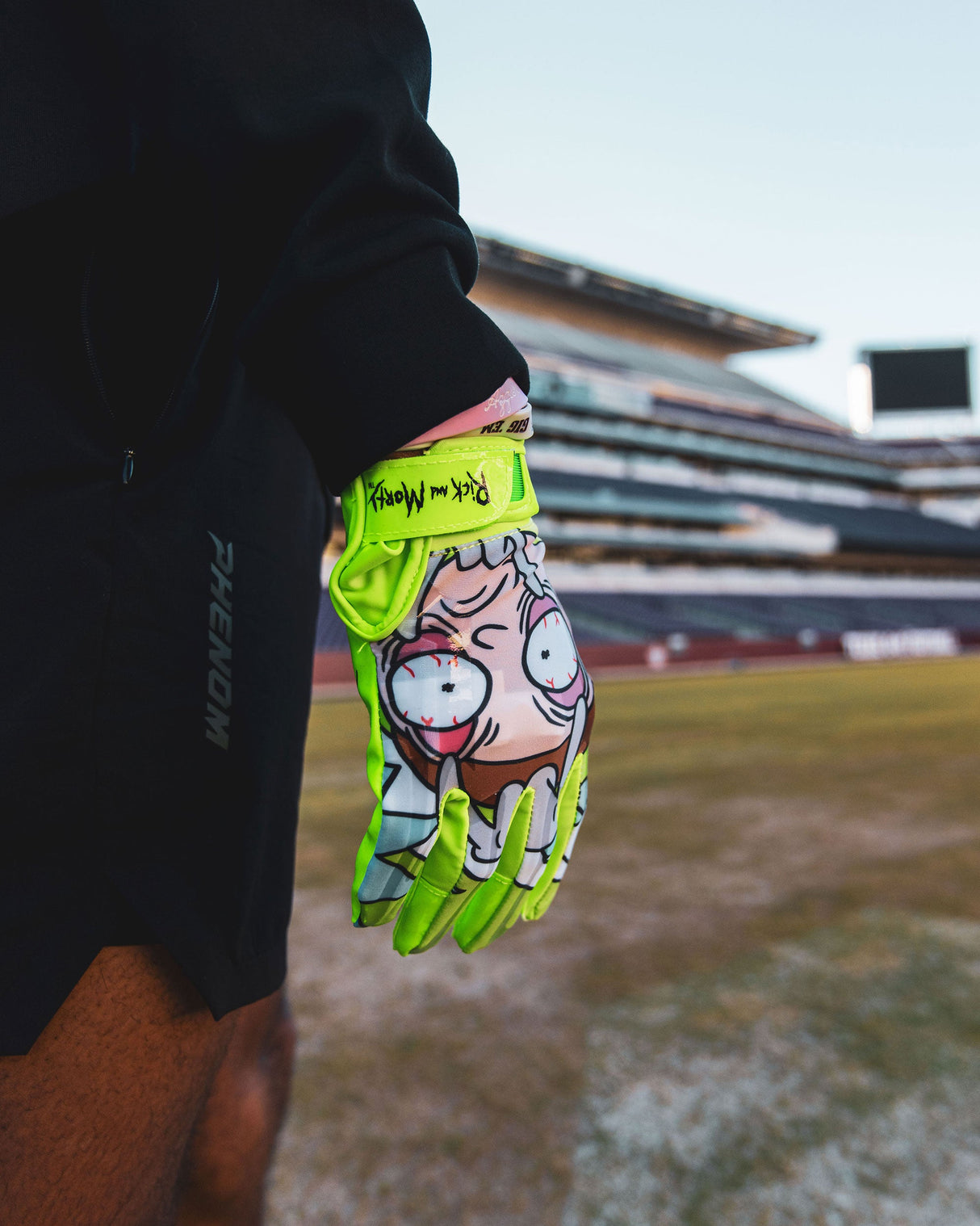 Phenom Elite Rick and Morty Football Gloves - VPS1