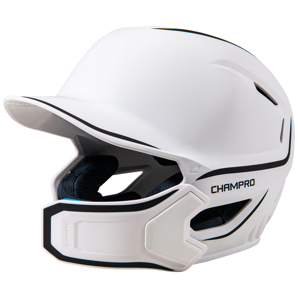 HXE Matte Baseball Helmet w/Jaw Guard