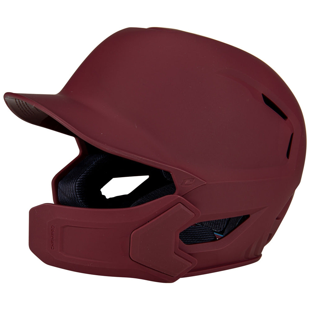 HXE Matte Baseball Helmet w/Jaw Guard - Pro Game Sports