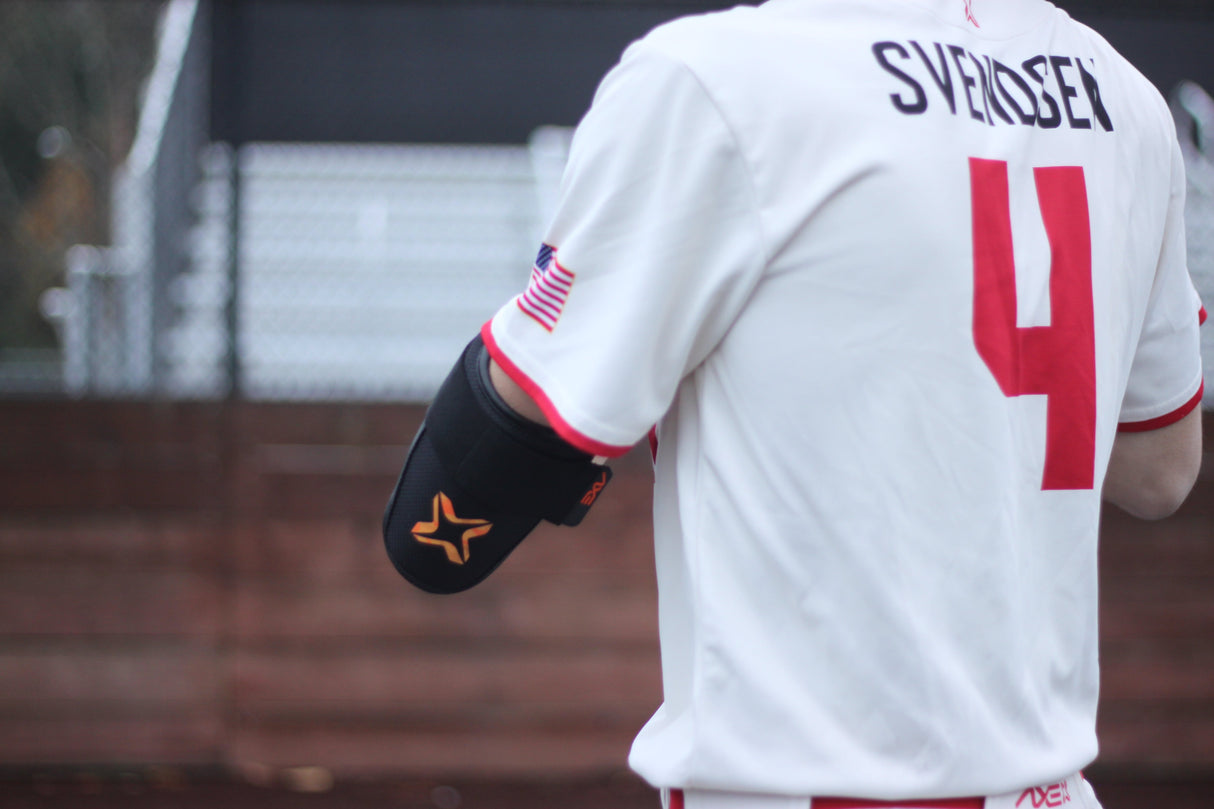 Axe Armor Elbow Guards - Magma Orange