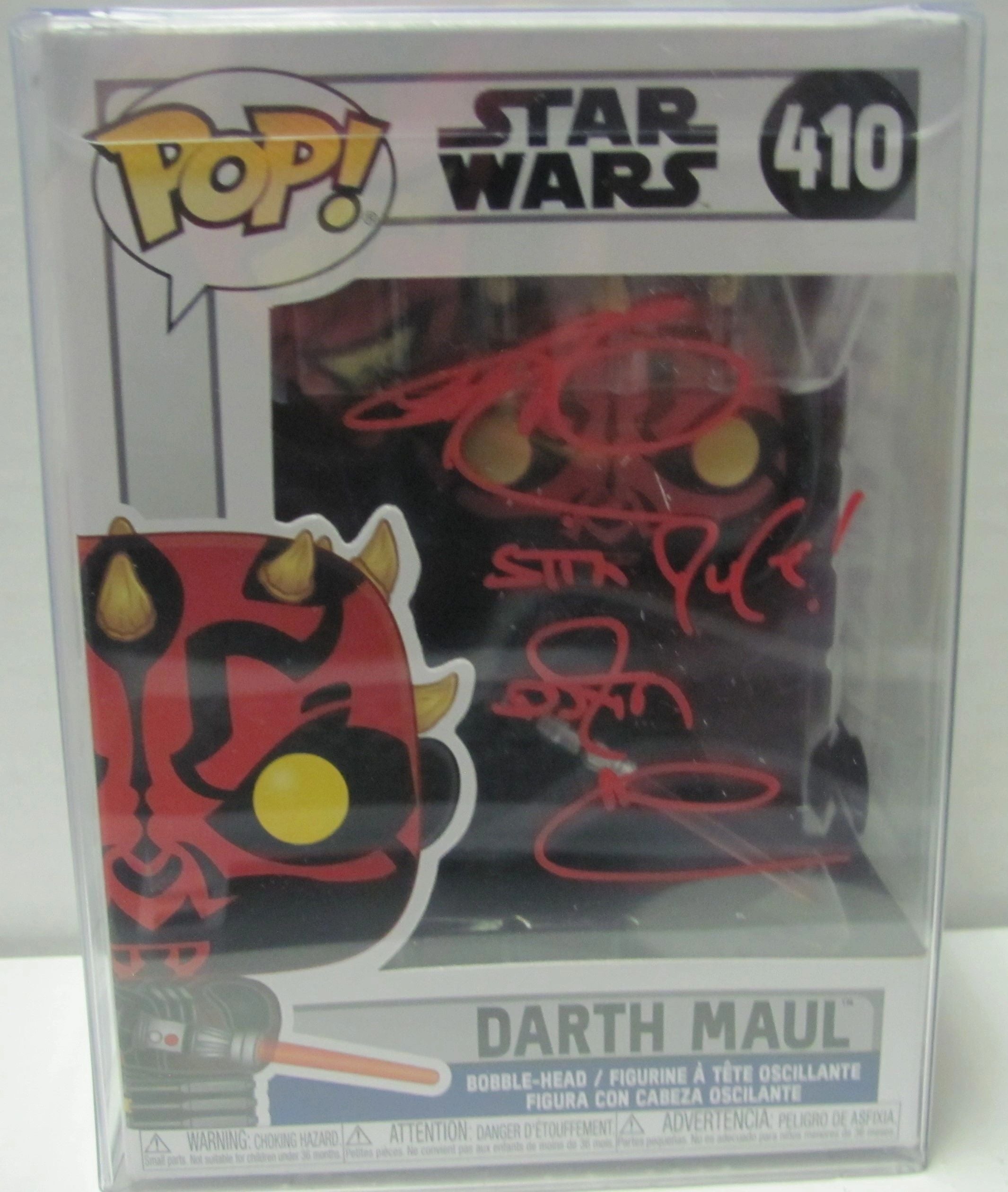 Darth Maul Autographed by shops Ray Park 410 Funko POP!