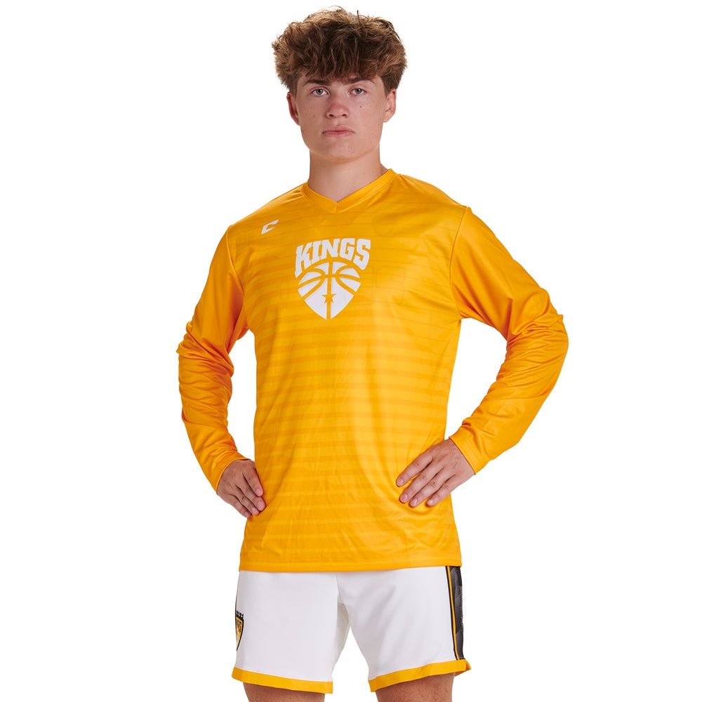 Juice V-Neck Long Sleeve Shooter Shirt