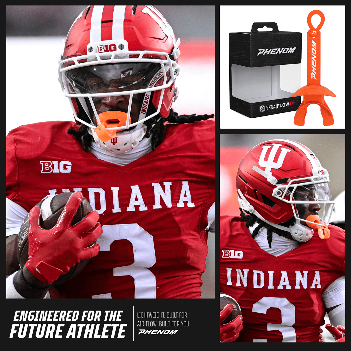 Phenom Elite Hexa-Flow™ 4.0 Football Mouthguard – Team Color Edition (Adult & Youth)