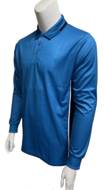 Honig's NCAA Softball Men's Bright Blue Long Sleeve Umpire Shirts
