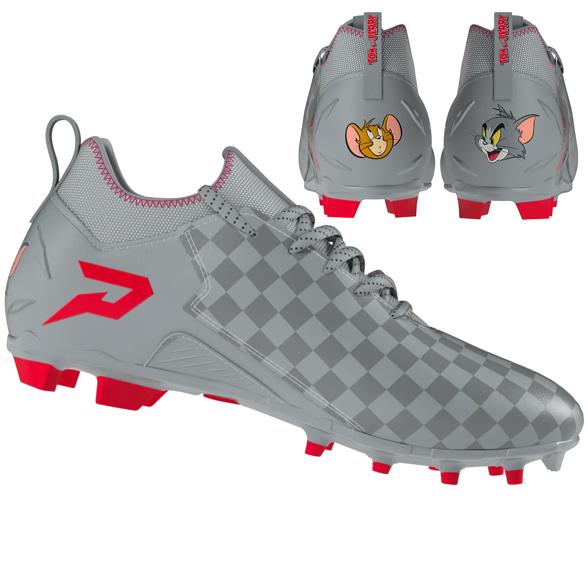 Tom and Jerry "Cheddar Chase" Football Cleats - Quantum Speed by Phenom Elite