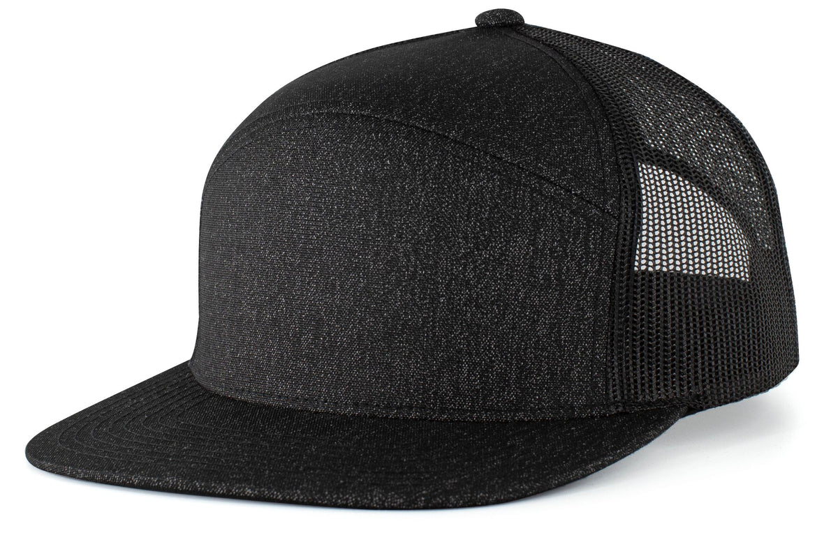 Heather 6-Panel Arch Trucker Snapback Cap