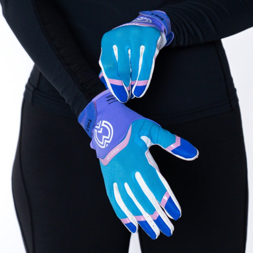 Cotton Candy EVO2 Football Gloves