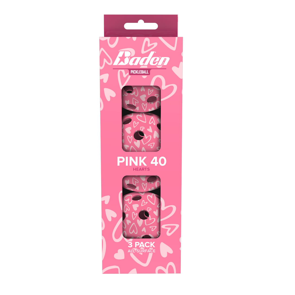 Dink Pink 40 Pickleball 3-Pack