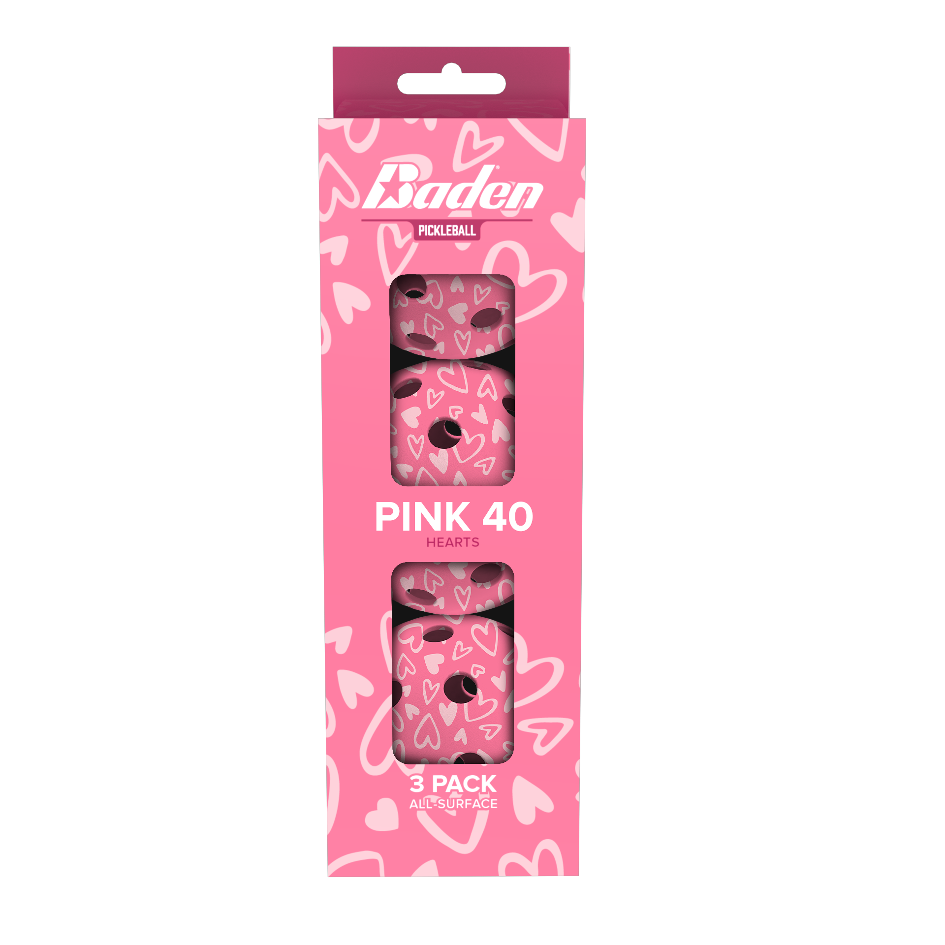 Dink Pink 40 Pickleball 3-Pack