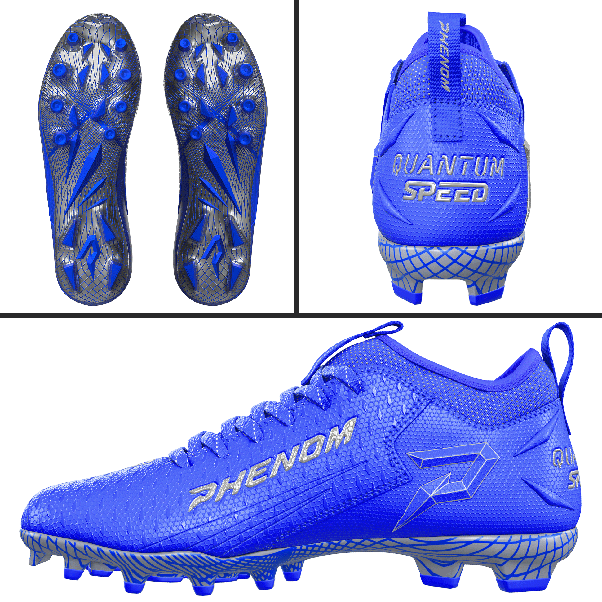 Phenom Elite Quantum Speed 2.0 Football Cleats - Team Colors