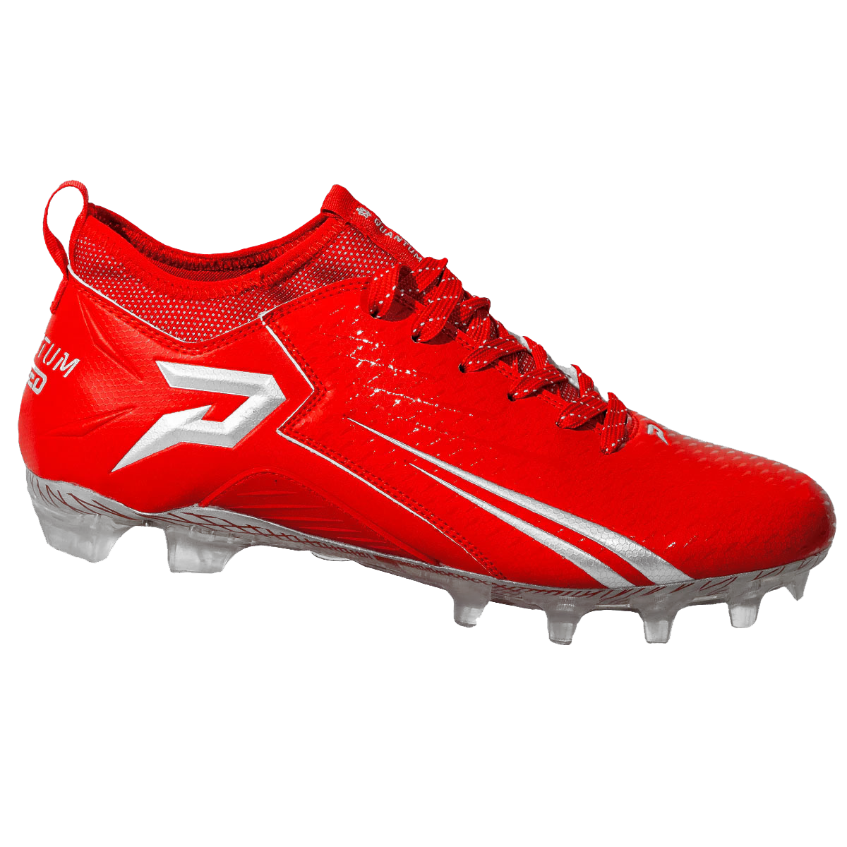 Quantum Speed: Football Cleats - Red - Team Colors - Pro Game Sports