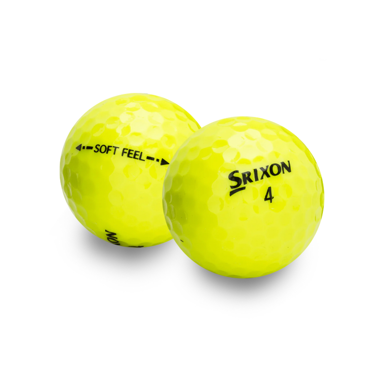 Used Srixon Soft Feel Yellow Golf Balls - 1 Dozen