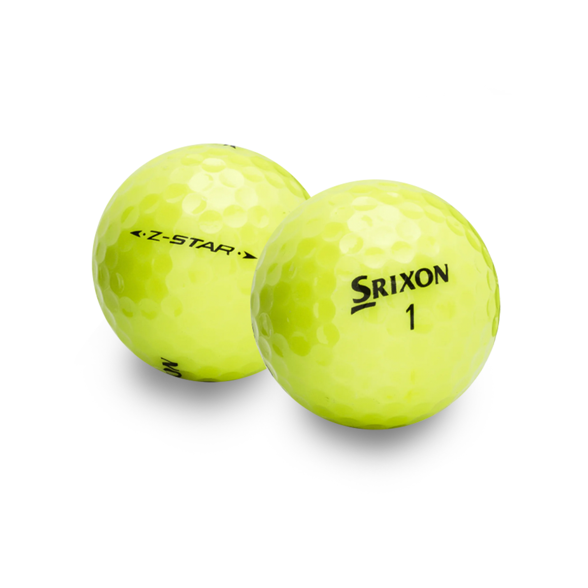 Used Srixon Z-Star Mix Yellow Golf Balls - 1 Dozen