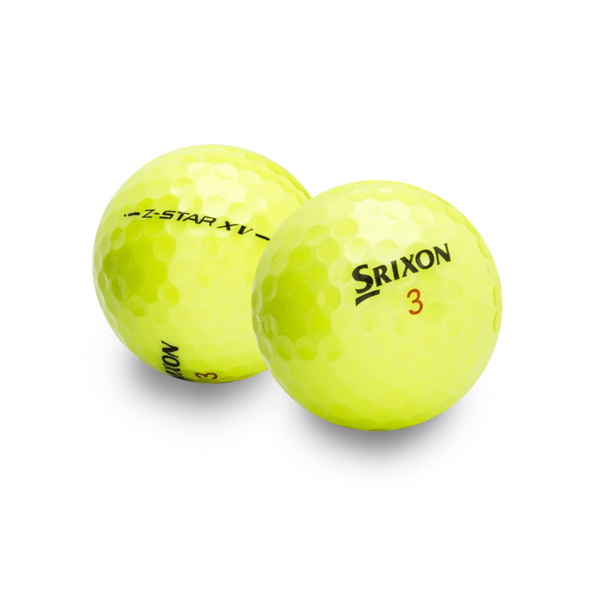 Used Srixon Z-Star XV Mix Yellow Golf Balls - 1 Dozen