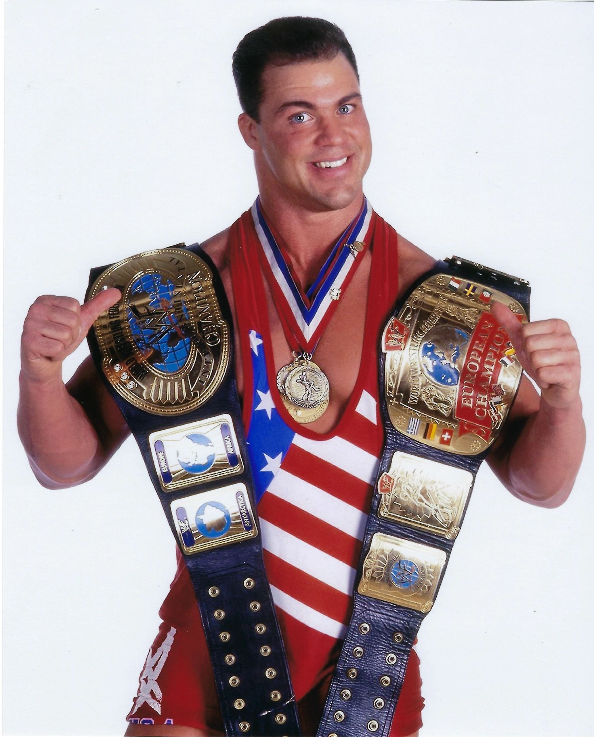 Signed kurt angle store 8x10 photo