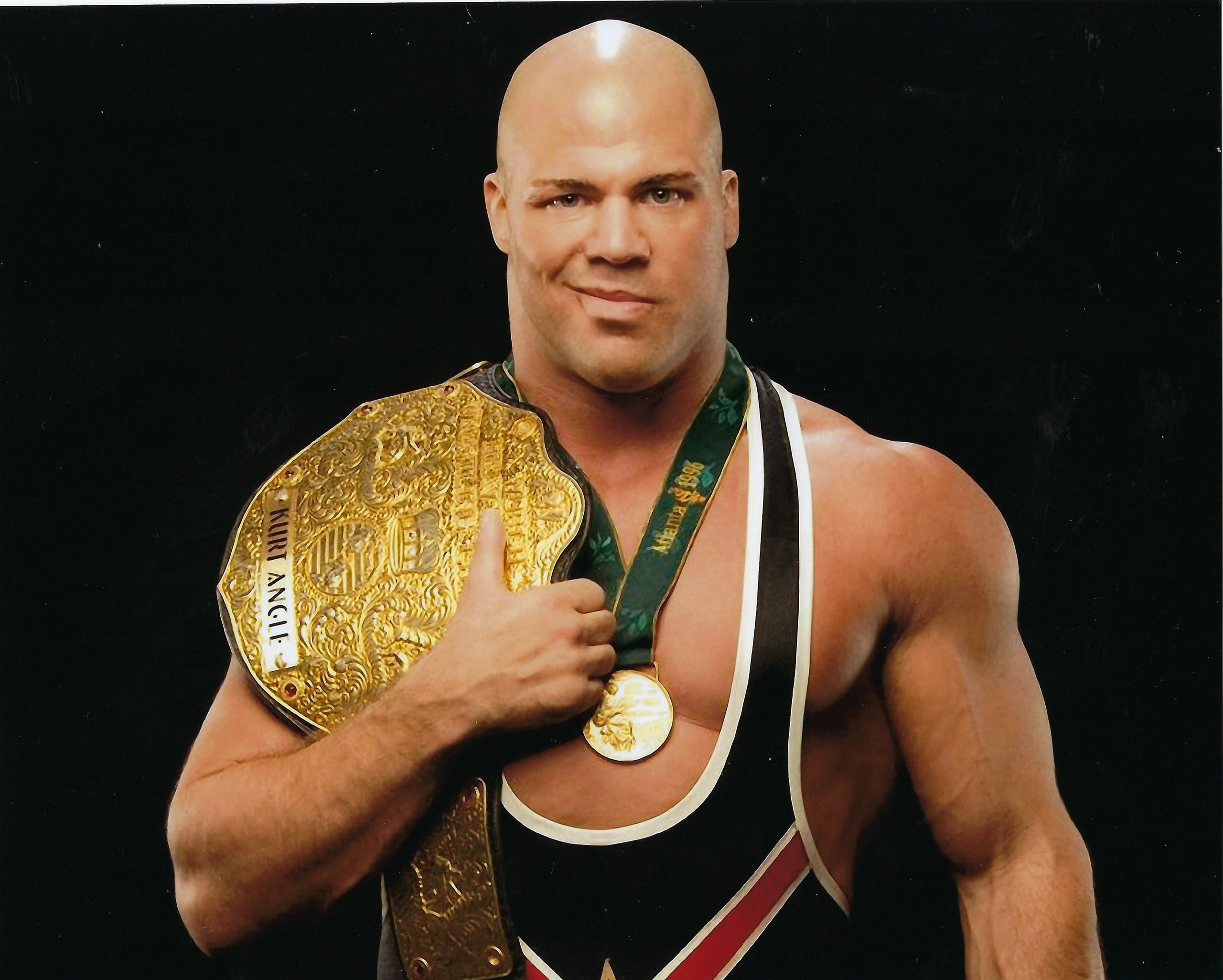 Signed kurt angle store 8x10 photo