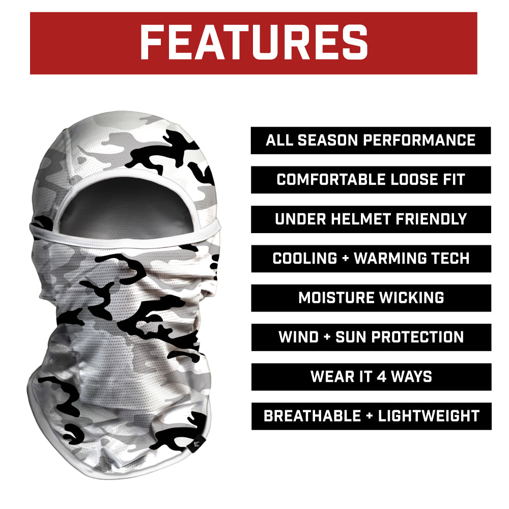 Snow Camo Balaclava Mask (Shiesty) - Pro Game Sports