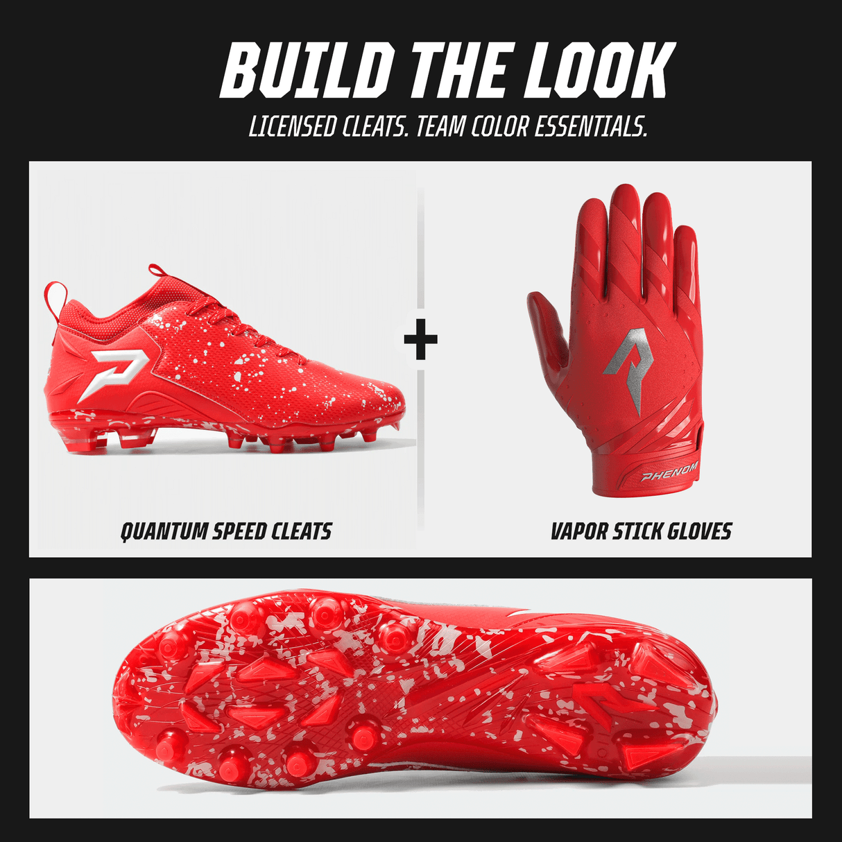 Kool-Aid 'Cherry' Football Cleats - Quantum Speed by Phenom Elite