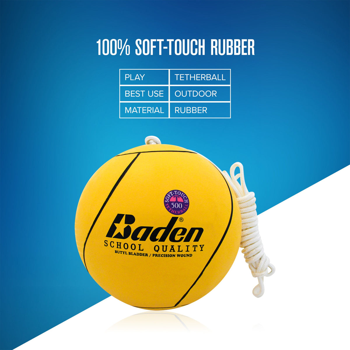 Balón de tetherball oficial para patio de recreo Baden T500