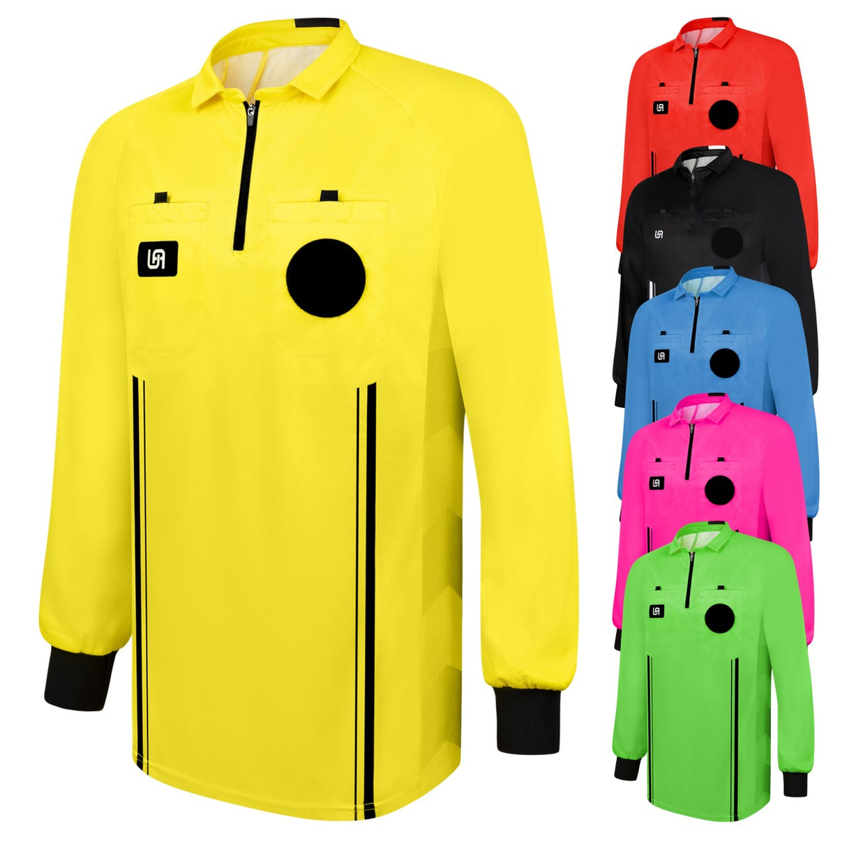 United Attire Elite High School Soccer Referee Jersey - Long Sleeve