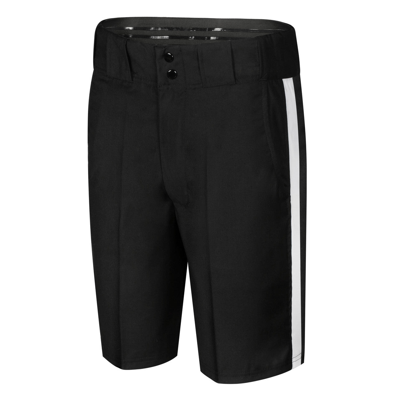 United Attire Football Short Black w/ White Stripe